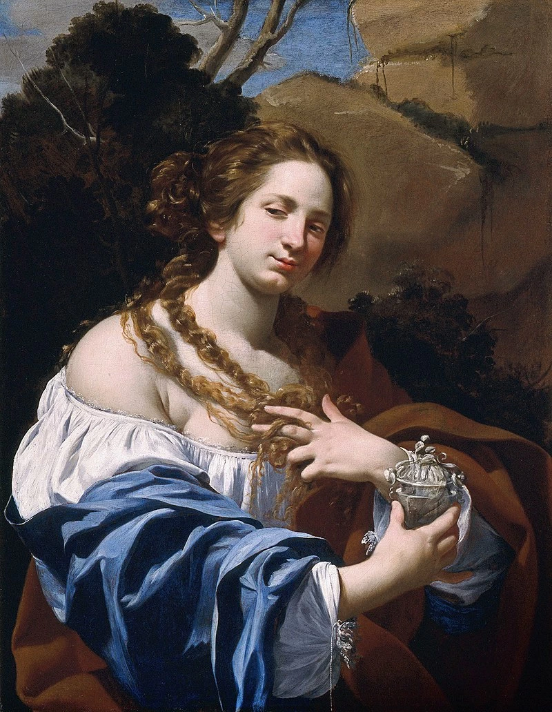 Virginia da Vezzo, moglie dell'artista come la Maddalena - Los Angeles County Museum of Art